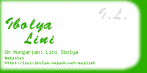 ibolya lini business card